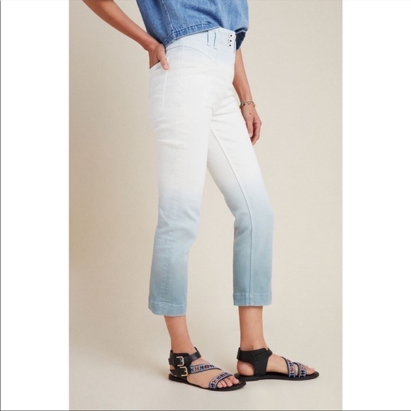 Anthropologie Pilcro and the Letterpress Jeans Ultra High-Rise Dip-Dyed 26 NWT - Picture 5 of 16